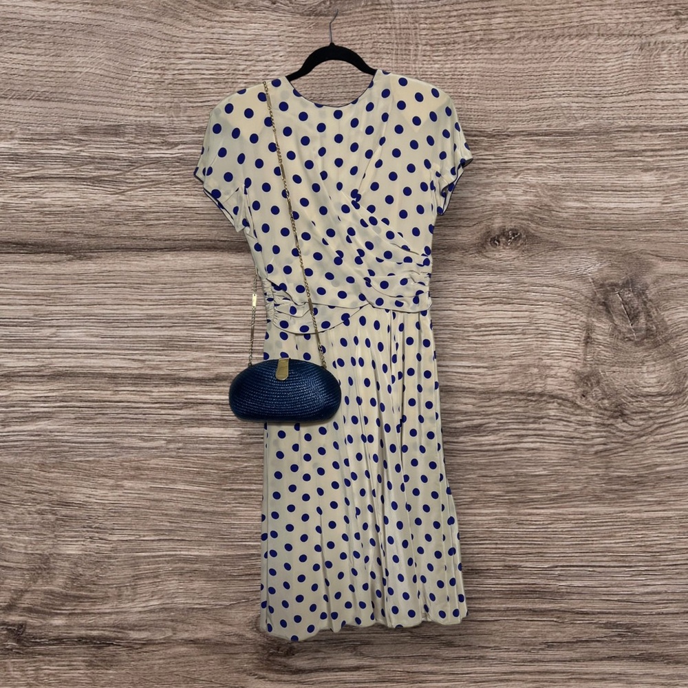 Vintage Mary Ann Restivo Silk Garden Party Dress